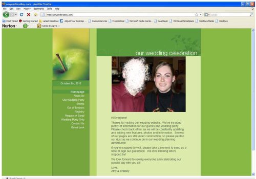 Wedding Website Screenshot 2
